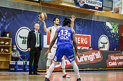Basketball, bet-at-home Basketball Superliga 2020/21, Grunddurchgang 10.Runde, Kapfenberg Bulls, Oberwart Gunners, Nemanja Krstic (12)