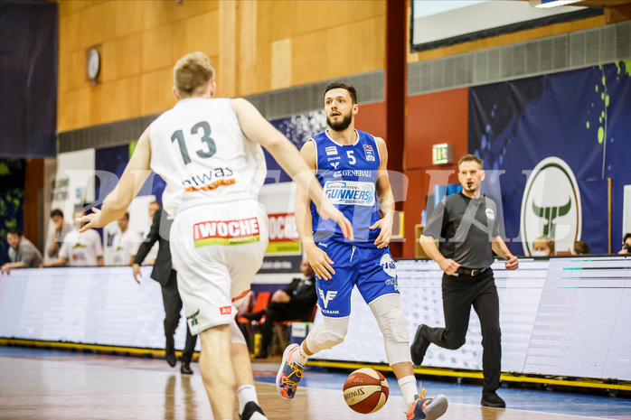 Basketball, bet-at-home Basketball Superliga 2020/21, Grunddurchgang 10.Runde, Kapfenberg Bulls, Oberwart Gunners, Ignas Fiodorovas (5)