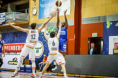 Basketball, bet-at-home Basketball Superliga 2020/21, Grunddurchgang 10.Runde, Kapfenberg Bulls, Oberwart Gunners, Lawrence Alexander (4)
