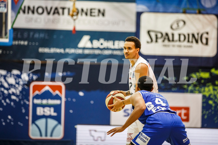 Basketball, bet-at-home Basketball Superliga 2020/21, Grunddurchgang 10.Runde, Kapfenberg Bulls, Oberwart Gunners, A.J. Turner (7)