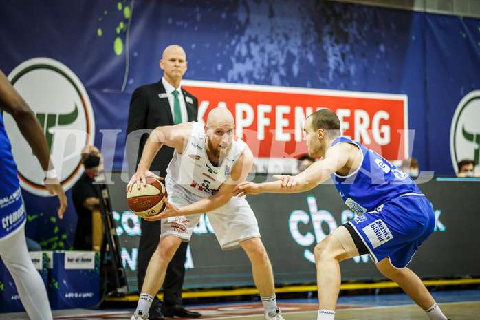Basketball, bet-at-home Basketball Superliga 2020/21, Grunddurchgang 10.Runde, Kapfenberg Bulls, Oberwart Gunners, Thomas Schreiner (5)