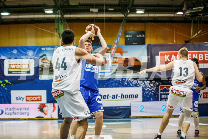 Basketball, bet-at-home Basketball Superliga 2020/21, Grunddurchgang 10.Runde, Kapfenberg Bulls, Oberwart Gunners, Dominik Simmel (8)
