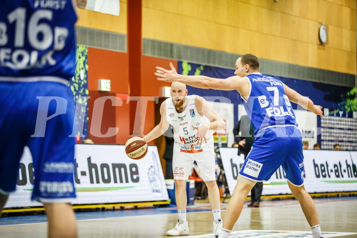 Basketball, bet-at-home Basketball Superliga 2020/21, Grunddurchgang 10.Runde, Kapfenberg Bulls, Oberwart Gunners, Ignas Fiodorovas (5)