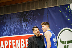 Basketball, bet-at-home Basketball Superliga 2020/21, Grunddurchgang 10.Runde, Kapfenberg Bulls, Oberwart Gunners, Horst Leitner (Coach), Dominik Simmel (8)
