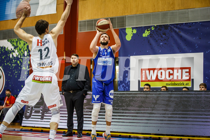 Basketball, bet-at-home Basketball Superliga 2020/21, Grunddurchgang 10.Runde, Kapfenberg Bulls, Oberwart Gunners, Ignas Fiodorovas (5)