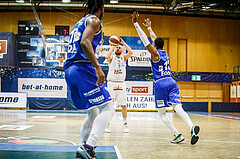 Basketball, bet-at-home Basketball Superliga 2020/21, Grunddurchgang 10.Runde, Kapfenberg Bulls, Oberwart Gunners, Ignas Fiodorovas (5)
