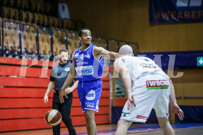 Basketball, bet-at-home Basketball Superliga 2020/21, Grunddurchgang 10.Runde, Kapfenberg Bulls, Oberwart Gunners, Lawrence Alexander (4)