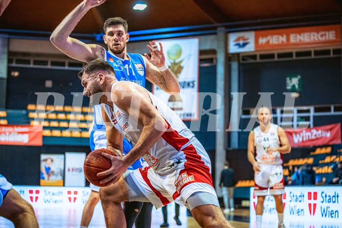 Basketball, Win2Day Superliga 2022/23, Grunddurchgang 14.Runde, BC GGMT Vienna, Unger Steel Gunners Oberwart, Jozo Rados (3)