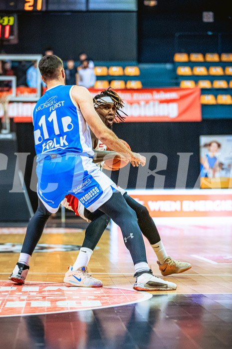 Basketball, Win2Day Superliga 2022/23, Grunddurchgang 14.Runde, BC GGMT Vienna, Unger Steel Gunners Oberwart, Jahenns Manigat (21)