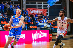 Basketball, Win2Day Superliga 2022/23, Grunddurchgang 14.Runde, BC GGMT Vienna, Unger Steel Gunners Oberwart, Sebastian Käferle (7)