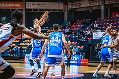 Basketball, Win2Day Superliga 2022/23, Grunddurchgang 14.Runde, BC GGMT Vienna, Unger Steel Gunners Oberwart, Enis Murati (44)