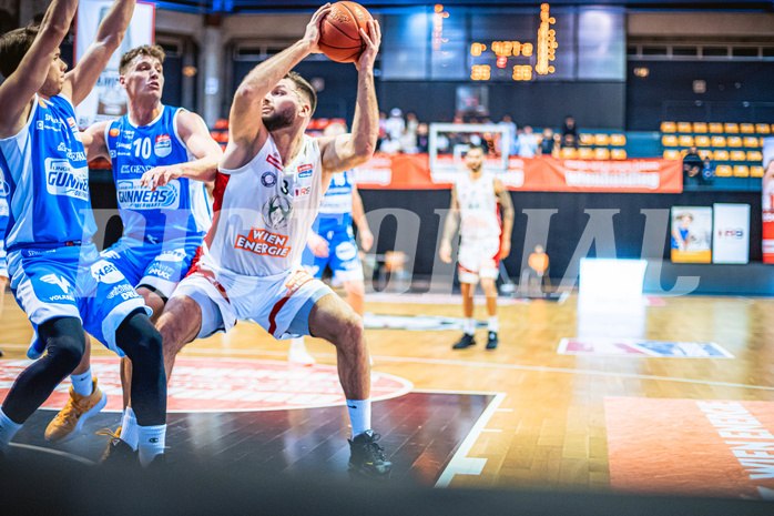 Basketball, Win2Day Superliga 2022/23, Grunddurchgang 14.Runde, BC GGMT Vienna, Unger Steel Gunners Oberwart, Jozo Rados (3)
