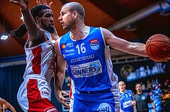 Basketball, Win2Day Superliga 2022/23, Grunddurchgang 14.Runde, BC GGMT Vienna, Unger Steel Gunners Oberwart, Renato Poljak (16)