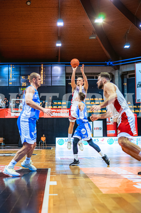 Basketball, Win2Day Superliga 2022/23, Grunddurchgang 14.Runde, BC GGMT Vienna, Unger Steel Gunners Oberwart, Enis Murati (44)