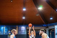 Basketball, Win2Day Superliga 2022/23, Grunddurchgang 14.Runde, BC GGMT Vienna, Unger Steel Gunners Oberwart, Enis Murati (44)