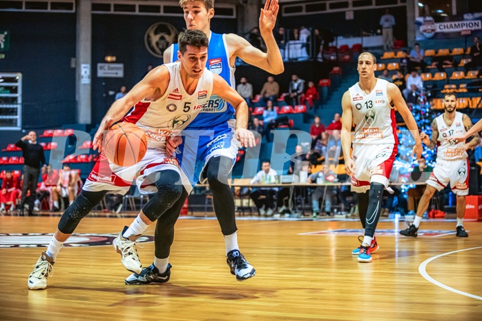 Basketball, Win2Day Superliga 2022/23, Grunddurchgang 14.Runde, BC GGMT Vienna, Unger Steel Gunners Oberwart, Bogic Vujosevic (5)