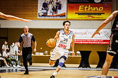 Basketball, win2day Basketball Superliga 2023/224, Grunddurchgang Runde 2, BBC Nord Dragonz, Flyers Wels, Lukas Hahn (25)