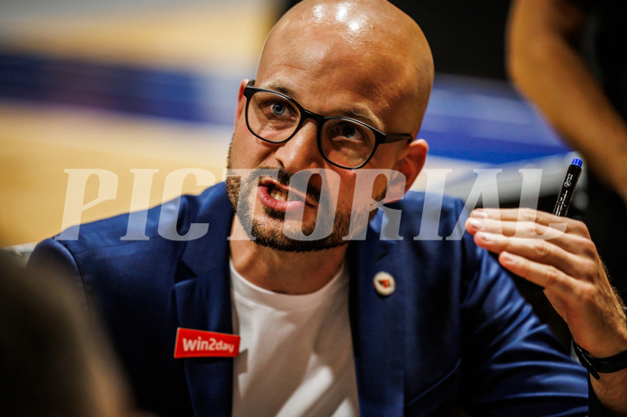 Basketball, win2day Basketball Superliga 2023/224, Grunddurchgang Runde 2, BBC Nord Dragonz, Flyers Wels, Sebastian Waser (Head Coach)