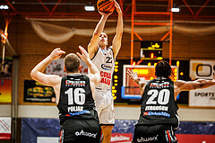 Basketball, win2day Basketball Superliga 2023/224, Grunddurchgang Runde 2, BBC Nord Dragonz, Flyers Wels, Filip Bjelanovic (22)