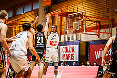 Basketball, win2day Basketball Superliga 2023/224, Grunddurchgang Runde 2, BBC Nord Dragonz, Flyers Wels, Lukas Hahn (25)