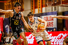 Basketball, win2day Basketball Superliga 2023/224, Grunddurchgang Runde 2, BBC Nord Dragonz, Flyers Wels, Valentin Pasterk (6)
