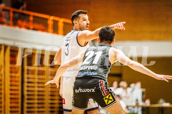 Basketball, win2day Basketball Superliga 2023/224, Grunddurchgang Runde 2, BBC Nord Dragonz, Flyers Wels, Petar Cosic (3)