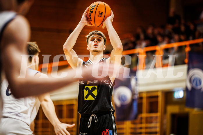 Basketball, win2day Basketball Superliga 2023/224, Grunddurchgang Runde 2, BBC Nord Dragonz, Flyers Wels, Dejan Kovacevic (17)