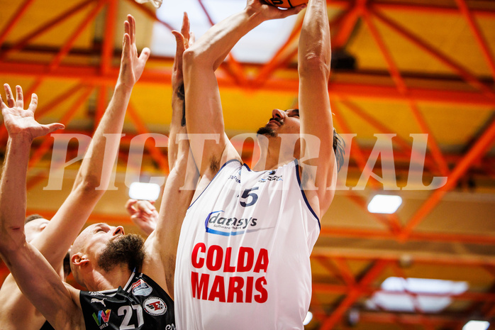 Basketball, win2day Basketball Superliga 2023/224, Grunddurchgang Runde 2, BBC Nord Dragonz, Flyers Wels, Mario Spaleta (15)
