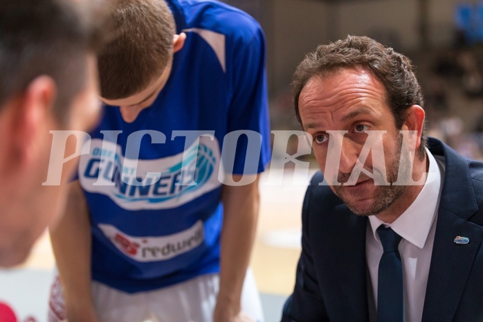 Basketball, ABL 2016/17, Grunddurchgang 22.Runde, Oberwart Gunners, Klosterneuburg Dukes, Chris Chougaz (Coach)