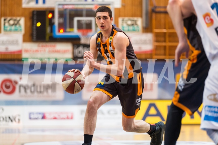 Basketball, ABL 2016/17, Grunddurchgang 22.Runde, Oberwart Gunners, Klosterneuburg Dukes, Gorgi Bezhanishvili (17)