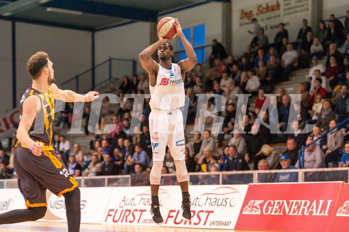 Basketball, ABL 2016/17, Grunddurchgang 22.Runde, Oberwart Gunners, Klosterneuburg Dukes, Christopher McNealy (8), Christoph Greimeister (12)