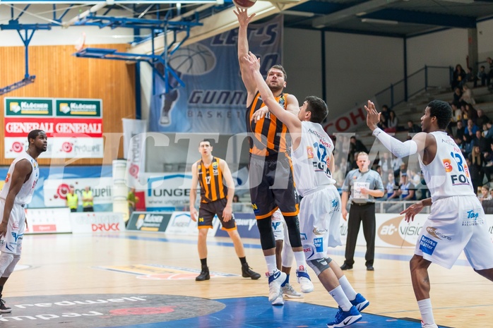 Basketball, ABL 2016/17, Grunddurchgang 22.Runde, Oberwart Gunners, Klosterneuburg Dukes, Jozo Rados (11), Benjamin Blazevic (12)