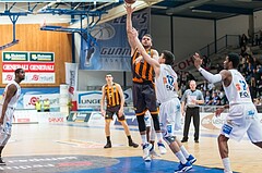 Basketball, ABL 2016/17, Grunddurchgang 22.Runde, Oberwart Gunners, Klosterneuburg Dukes, Jozo Rados (11), Benjamin Blazevic (12)