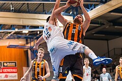 Basketball, ABL 2016/17, Grunddurchgang 22.Runde, Oberwart Gunners, Klosterneuburg Dukes, Jozo Rados (11), Benjamin Blazevic (12)