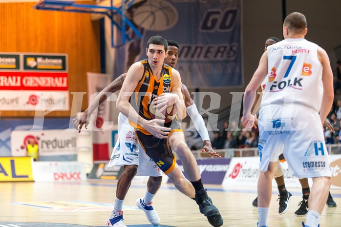 Basketball, ABL 2016/17, Grunddurchgang 22.Runde, Oberwart Gunners, Klosterneuburg Dukes, Gorgi Bezhanishvili (17)