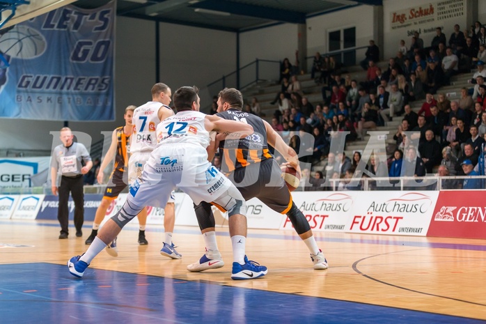 Basketball, ABL 2016/17, Grunddurchgang 22.Runde, Oberwart Gunners, Klosterneuburg Dukes, Jozo Rados (11), Benjamin Blazevic (12)