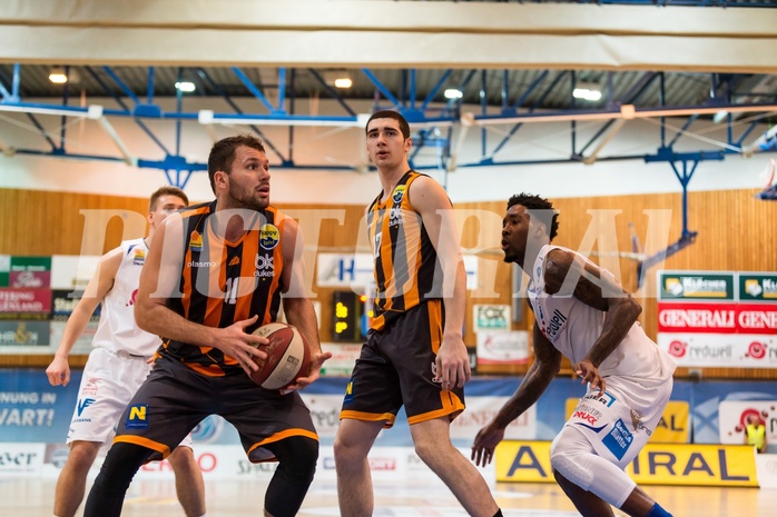Basketball, ABL 2016/17, Grunddurchgang 22.Runde, Oberwart Gunners, Klosterneuburg Dukes, Jozo Rados (11), Jamari Traylor (9)
