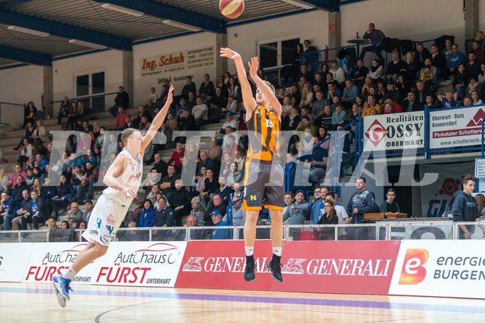 Basketball, ABL 2016/17, Grunddurchgang 22.Runde, Oberwart Gunners, Klosterneuburg Dukes, Juri Blazevic (19), Sebastian Käferle (7)