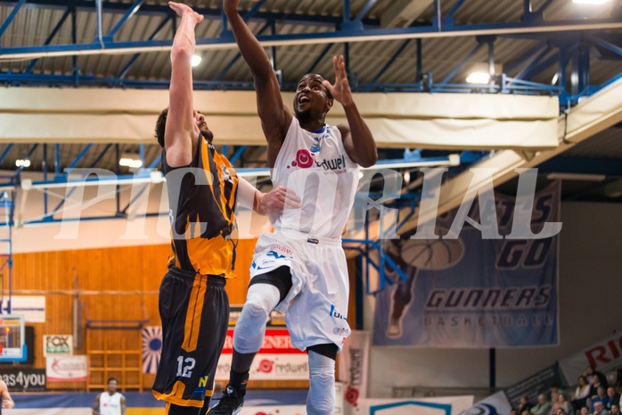 Basketball, ABL 2016/17, Grunddurchgang 22.Runde, Oberwart Gunners, Klosterneuburg Dukes, Christopher McNealy (8), Christoph Greimeister (12)