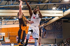 Basketball, ABL 2016/17, Grunddurchgang 22.Runde, Oberwart Gunners, Klosterneuburg Dukes, Christopher McNealy (8), Christoph Greimeister (12)