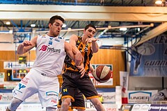 Basketball, ABL 2016/17, Grunddurchgang 22.Runde, Oberwart Gunners, Klosterneuburg Dukes, Benjamin Blazevic (12), Gorgi Bezhanishvili (17)