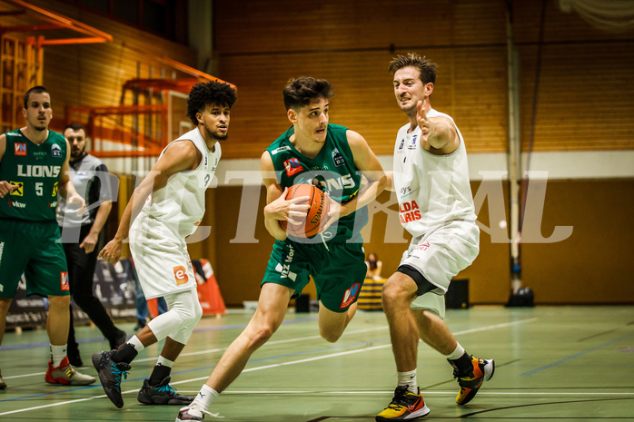 Basketball, Basketball Zweite Liga 2021/22, Grunddurchgang 2. Runde, BBC Nord Dragonz, Dornbirn Lions, Filip Brajkovic (1)