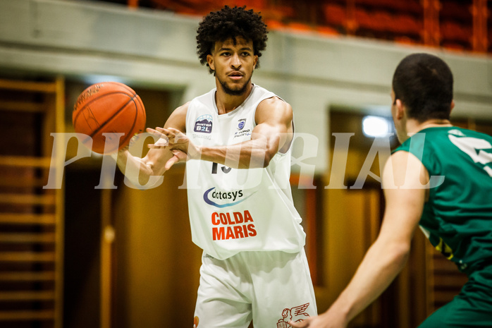 Basketball, Basketball Zweite Liga 2021/22, Grunddurchgang 2. Runde, BBC Nord Dragonz, Dornbirn Lions, Kyran Jordan Mc Clure (13)