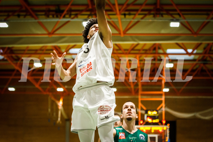 Basketball, Basketball Zweite Liga 2021/22, Grunddurchgang 2. Runde, BBC Nord Dragonz, Dornbirn Lions, Kyran Jordan Mc Clure (13)