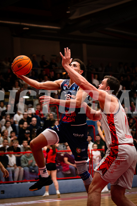 Basketball, win2day Basketball Superliga 2023/24, Grunddurchgang 4.Runde, Traiskirchen Lions, BBC Nord Dragonz, Lukas Hahn (25)