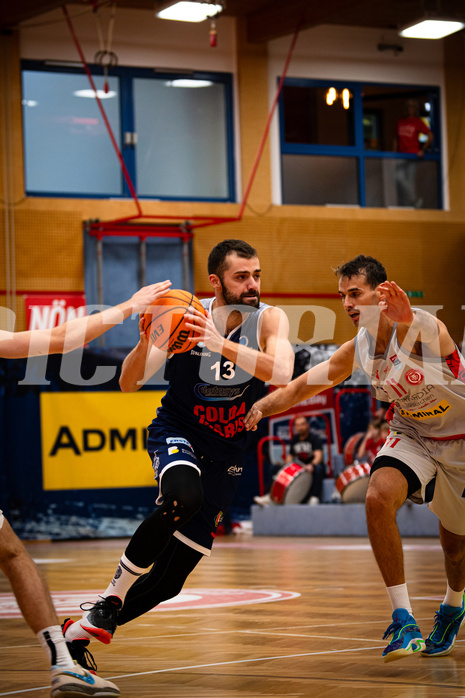 Basketball, win2day Basketball Superliga 2023/24, Grunddurchgang 4.Runde, Traiskirchen Lions, BBC Nord Dragonz, Tino Sebalj (13)