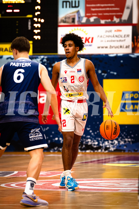 Basketball, win2day Basketball Superliga 2023/24, Grunddurchgang 4.Runde, Traiskirchen Lions, BBC Nord Dragonz, Obinna Anthony Ndukwe (2)