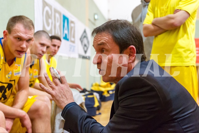 Basketball ABL 2015/16 Grunddurchgang 20.Runde UBSC Graz vs. Oberwart Gunners