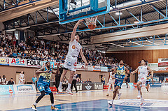 Basketball, Basketball Superliga 2023/24 , F 2, Oberwart Gunners, UBSC Graz, Jeremy Smith (4), Edi Patekar (9), Fran Vidovic (17), Magdy Aboud-Ahmed (6)