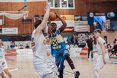 Basketball, Basketball Superliga 2023/24 , F 2, Oberwart Gunners, UBSC Graz, Daniel Koeppel (14), Jeremy Smith (4)
